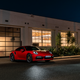 Illustration for article titled The 2021 Porsche 911 Turbo S In Guards Red Looks Juicy Light-Painted For Night Photos